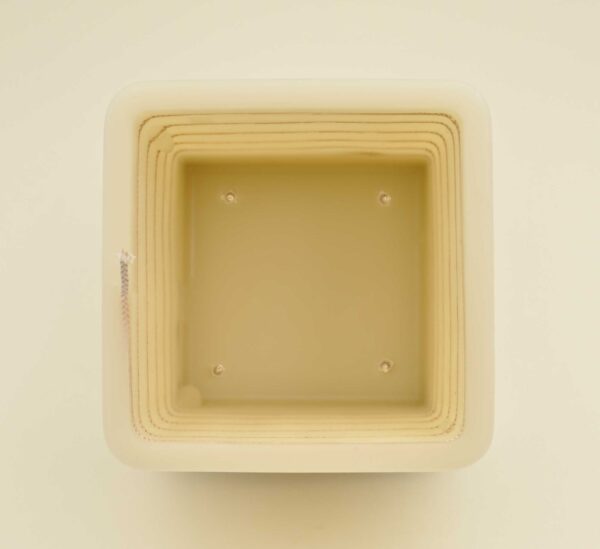 French Vanilla Scented Square Spiral Candle