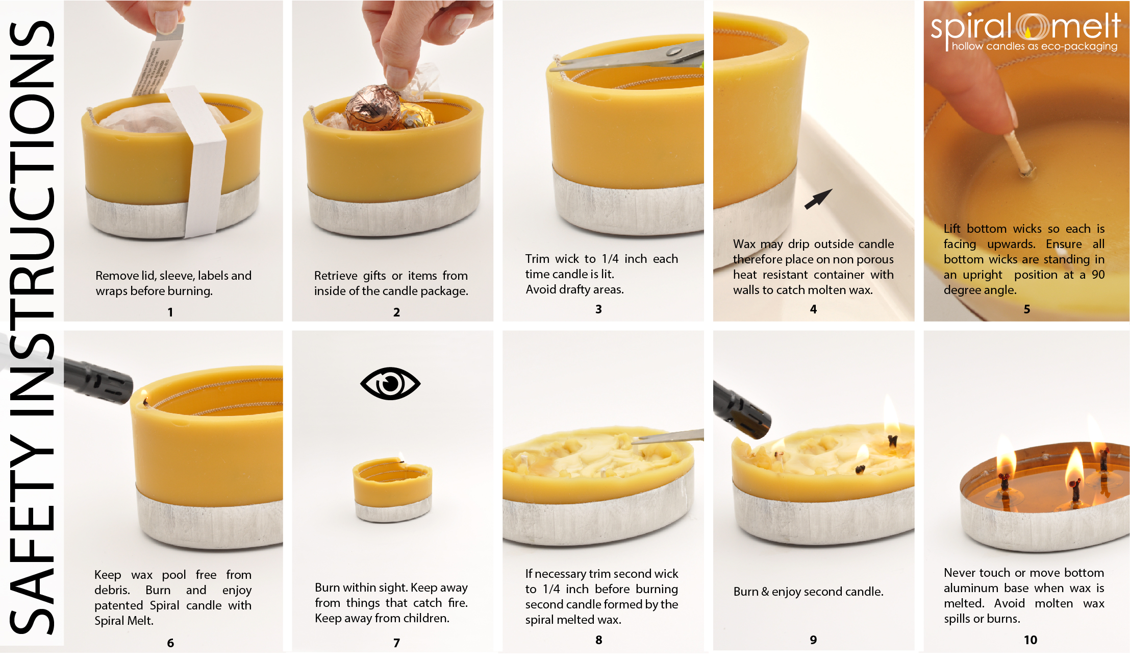 Spiral Melt Candles FAQ Spiral Melt