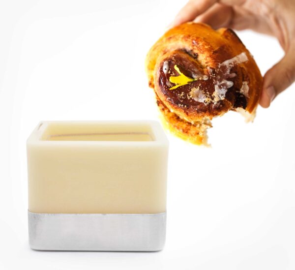 Cinnamon Buns Square Scented Spiral Candle