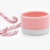 Candy Cane Scented Oval Spiral Candle