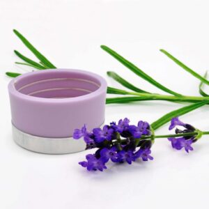 Lavender Scented Oval Spiral Candle