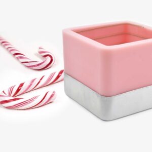 Candy Cane Scented Square Spiral Candle