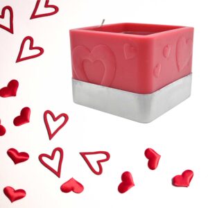 Hearts Love Spell Scented Spiral Candle