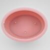 Candy Cane Scented Oval Spiral Candle