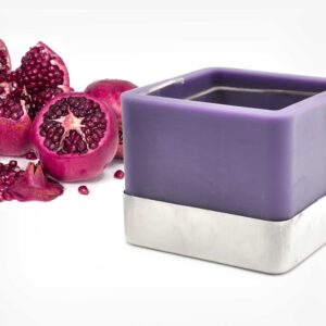 Midnight Pomegranate Scented Square Spiral Candle
