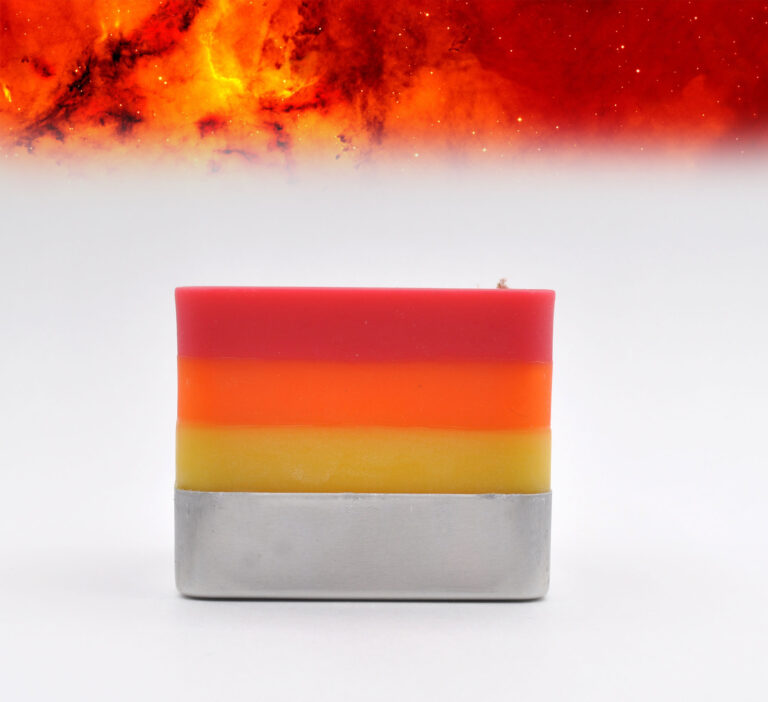 Fire Square Spiral Candle Spiral Melt