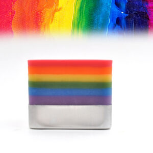 Rainbow Spiral Candle