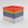 Rainbow Spiral Candle
