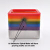 Rainbow Spiral Candle