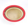 Christmas Ribbon Oval Spiral Candle
