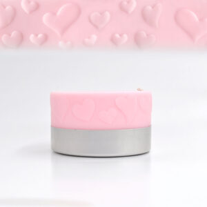 Shinny Hearts Round Spiral Candle